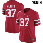 NCAA Ohio State Buckeyes Youth #37 Trayvon Wilburn Red Nike Football College Jersey BTG5445PO